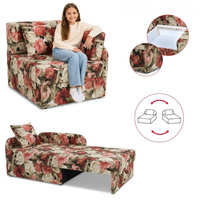 Łóżko dziecięce sofa kanapa kwiecisty welur PRINT Denis Family Meble