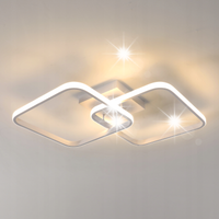 LAMPA SUFITOWA LED ZYRANDOL KWADRAT BIAŁY NOWOCZESNY 50W 3000K