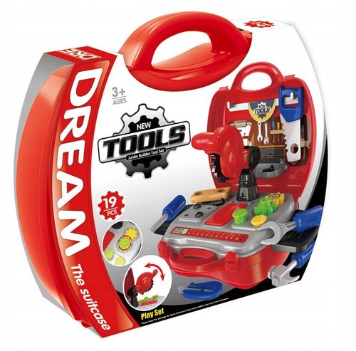 NARZĘDZIA zestaw narzędzi w walizce WARSZTAT narzędzia dla dzieci SUPERCENA na Arena.pl