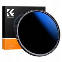 FILTR 62mm 62 mm K&F CONCEPT Typ FADER SZARY REGULOWANY Nano-C ND2-ND2000