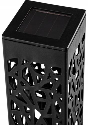 Lampy Solarne Ogrodowe LED Wbijana Do Ogrodu Zewnętrzna Barwa Ciepła Wzorek na Arena.pl