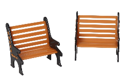 Zestaw Dekoracyjnych Ławek Miniaturowych 6 cm - Do Stroików i Kompozycji na Arena.pl