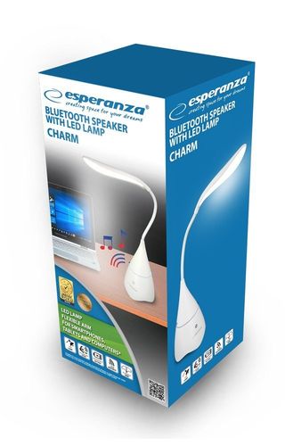Głośnik bluetooth z lampką LED biały na Arena.pl