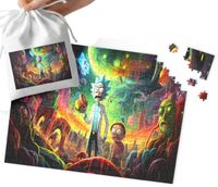PUZZLE TRADYCYJNE - WZORY Z FILMÓW I GIER BAJEK 252el + WORECZEK
