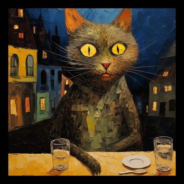 Plakat 20x20cm Nocny Obserwator zdjęcie 2
