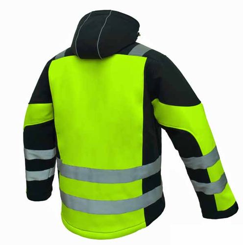 Kurtka Robocza Zimowa Softshell Ocieplany Fluorescencyjna Pasy Odblaski Xl na Arena.pl