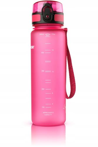 Butelka z filtrem Aquaphor City Różowa Bidon 0,5L Filtr Węglowy 3 Wkłady na Arena.pl