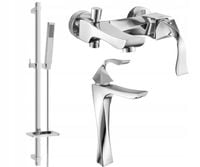 MEXEN ESTRELLA DQ02 ZESTAW WANNOWY BATERIA CHROM