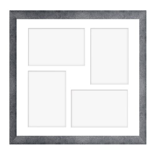 Ramka kwadratowa na 4 zdjęcia Hekla 34x34x4 MDF galeria beton 1szt. na Arena.pl