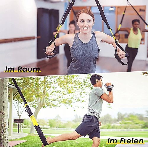 INTEY Zestaw taśm pasów TRX + gumy do ćwiczeń na Arena.pl