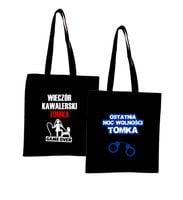 Eko Torba z nadrukiem napis WIECZÓR KAWALERSKI
