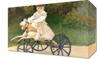 Obraz 30x20cm Jean Monet on His Hobby Horse, Monet Vintage