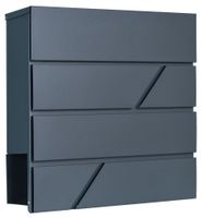 Skrzynka pocztowa na listy Tove z gazetnikiem antracyt