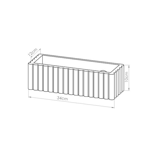 Kinkiet ceramiczny RIGATA beżowy zdjęcie 9