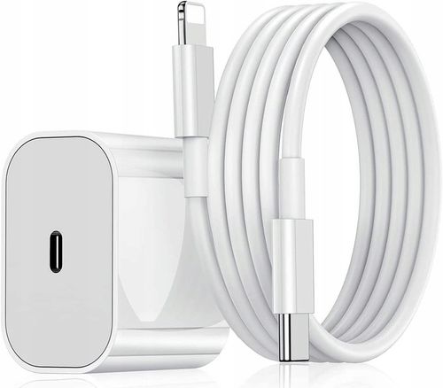 Ładowarka do Apple z Lightning dla IPHONE IPAD SZYBKIE ŁADOWANIE +KABEL MOC na Arena.pl