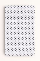 prześcieradło bawełniane z gumką do łóżeczka 120x60 cm - grochy czarne