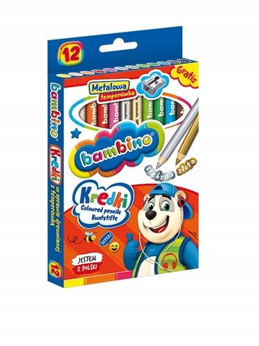 kredki bambino 12 kol jumbo +temp. 0249 a"8 na Arena.pl