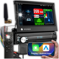 RADIO SAMOCHODOWE 1 DIN ANDROID 13 GPS USB WIFI DAB+ WYSUWANY AUX CARPLAY