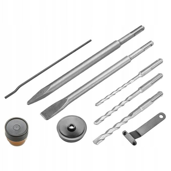 Młot udarowy SDS Plus sieciowe Verto 3,5 J 900 W 230 V zdjęcie 12