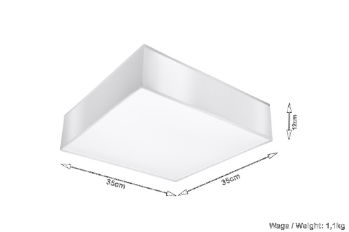 Plafon HORUS 35 Biała SL.0138 - Sollux na Arena.pl