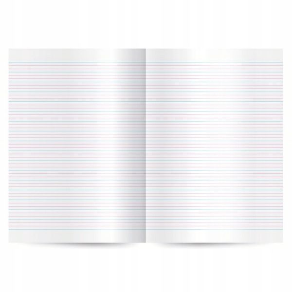 5x Zeszyt KOLOROWA 3 LINIA = A4 /32k | Miękka okładka InterDruk zdjęcie 5