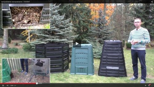 KOMPOSTOWNIK 800L DWUKOMOROWY POPRAWIONY MODEL NEW na Arena.pl