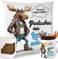 PODUSZKA KUBEK NA 18 ŁOSIEMNASTE OSIEMNASTKE URODZINY CHŁOPAKA