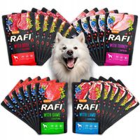 MOKRA KARMA DOLINA NOTECI RAFI ADULT BEZ ZBÓŻ SASZETKA MIX SMAKÓW 24 x 300G