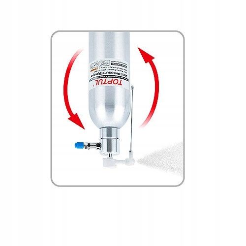 ROZPYLACZ 650ml POJEMNIK DOZOWNIK METALOWY CIŚNIENIOWY Z ATOMIZEREM TOPTUL na Arena.pl