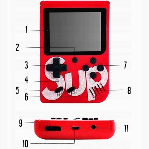 MINI KONSOLA GAMEBOY GRA PRZENOŚNA RETRO 400 GIER na Arena.pl