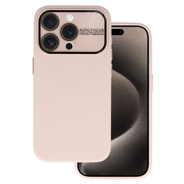Tel Protect Lichi Soft Case do Iphone 15 Pro Max beżowy zdjęcie 1