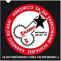 10X Karny Ku*As Naklejki Karne Za Złe Parkowanie
