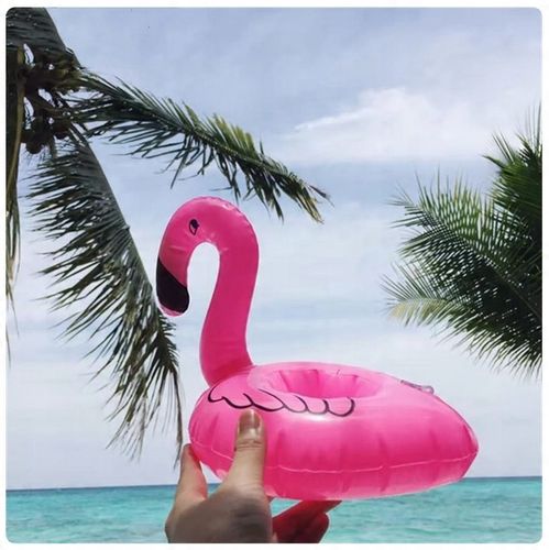 12 x DMUCHANY UCHWYT NA NAPOJE Podstawka Do Drinków FLAMING Podkładka BASEN na Arena.pl