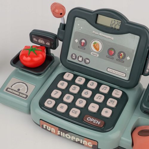 KASA FISKALNA SKLEPOWA INTERAKTYWNA SKANER WYŚWIETLACZ LCD DZWIĘK AKCESORIA na Arena.pl