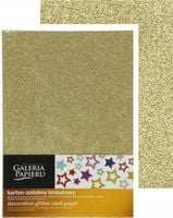 Argo,  Karton Ozdobny, Brokatowy, Złoty, A4