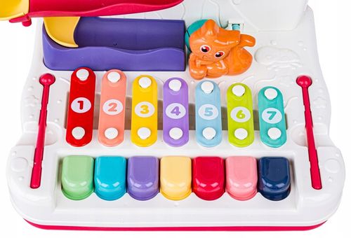 Interaktywny Tor kulkowy GRA MAGNETYCZNA NAKARM PTASZKA CYMBAŁKI PIANINO na Arena.pl