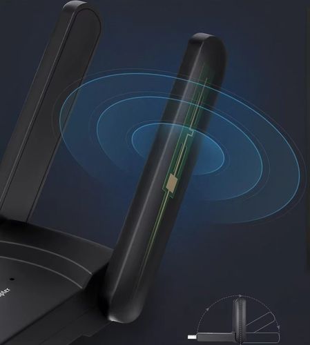 ADAPTER WI-FI KARTA SIECIOWA USB 3.0 1300Mbps ANTENA ZEWNĘTRZNA WIFI na Arena.pl