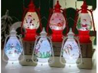 lampion latarenka świąteczna led 15,5 x 6,5 x 6,5 cm mix kolor smu-125