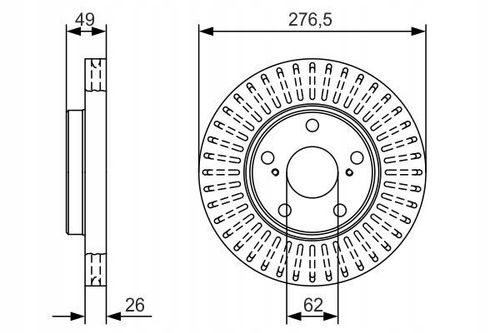 TARCZA HAM PRZOD 277X26 V BOSCH na Arena.pl