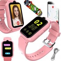 Smartwatch Dla Dzieci 4G GPS MANTA Junior Joy SOS różowy 35mm LBS WiFi LBS