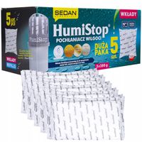 Oryginalne wkłady do pochłaniacza wilgoci Humistop - 5 sztuk 280g