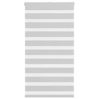 Roleta zebra, jasnoszara, szerokość tkaniny 75,9 cm, poliester