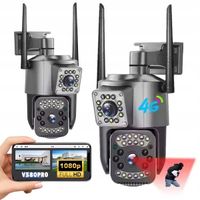 Zewnętrzna kamera Full HD dwa obiektywy 4MP na Kartę SIM 4G + Ethernet