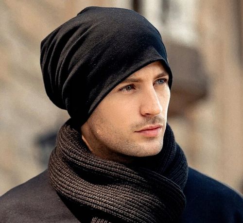 Ciepła Czapka Oversize Smerfetka Beanie Hipster na Arena.pl