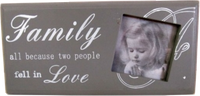 Ramka drewniana na zdjęcie - Family all because two people fell in LOVE