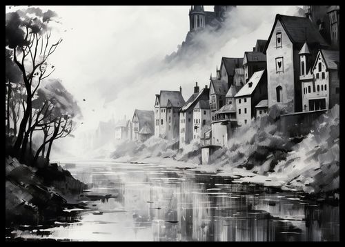 Plakat 59,4x42cm Mglisty Refleks na Arena.pl