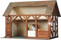 Klocki drewniane Stajnia nr30 39x25x28cm 154el. St