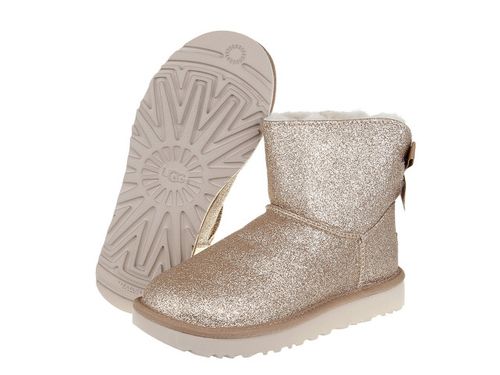 Buty UGG Mini Bailey Bow Sparkle 1100053-GOLD - 37 na Arena.pl