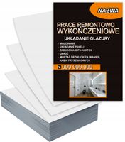 Ulotki A5 1000 szt firmowePRACE REMONTOWO WYKOŃCZENIOWE + PROJEKT GRATIS