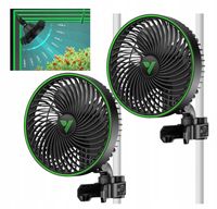 Wentylator Do Growbox 3 Prędkości Na Klips 2100Rpm Cichy 35Db Do Upraw X2